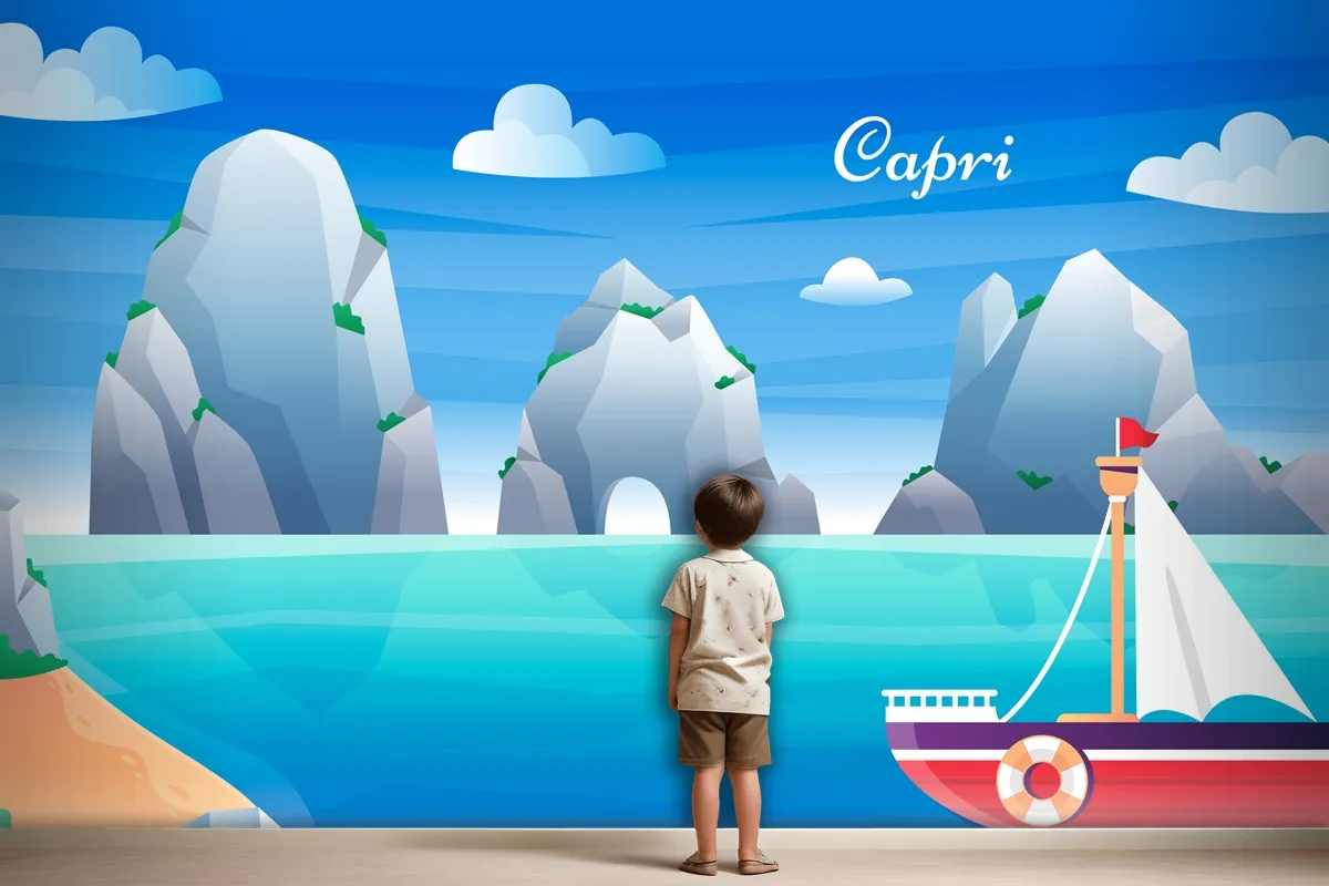 Fototapete Capri Mit Farbverlauf