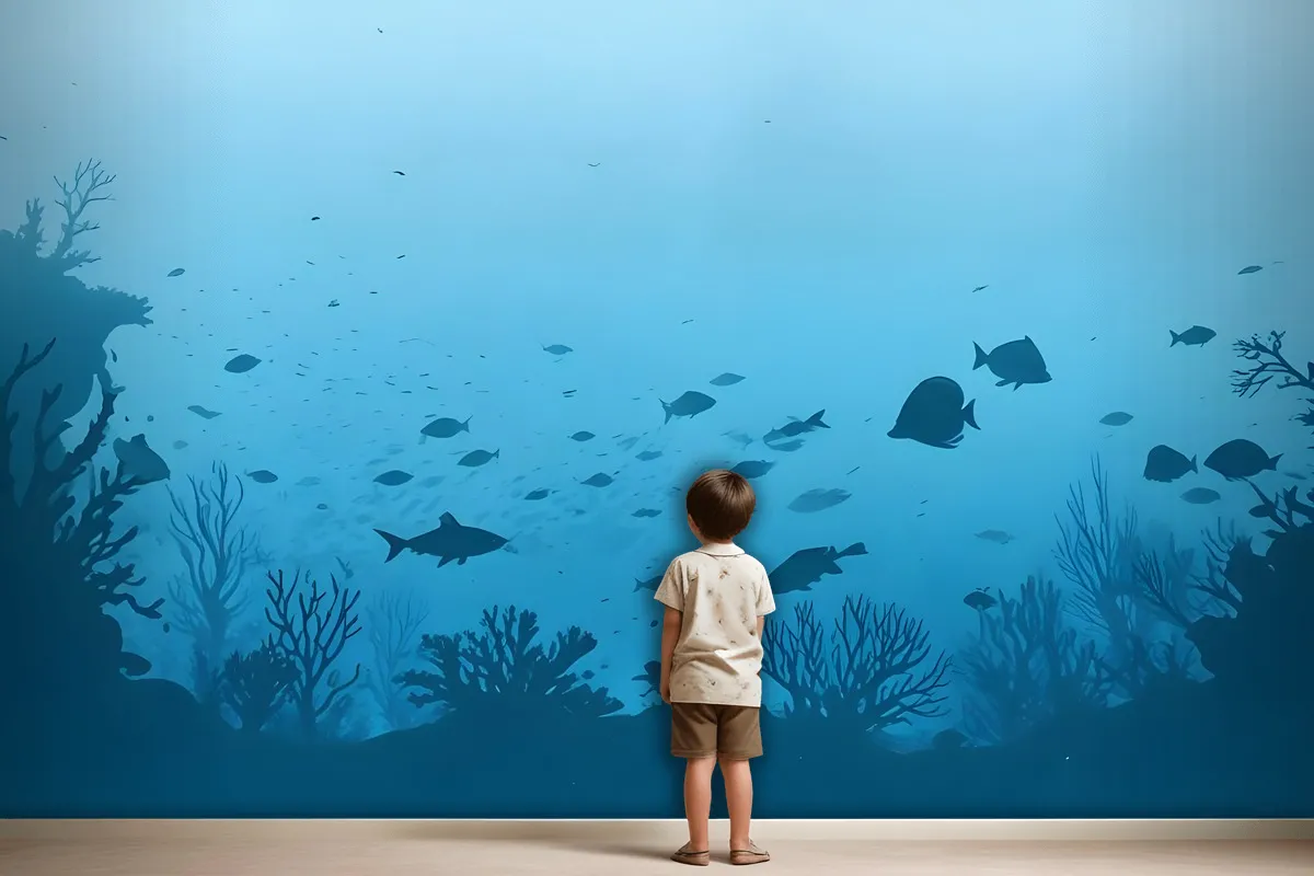 Fototapete Unterwasserwelt Und Fische Für Kinder