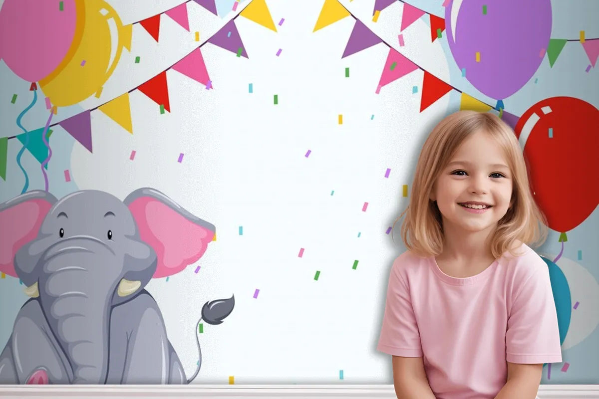 Fototapete Elefant Zum Geburtstag