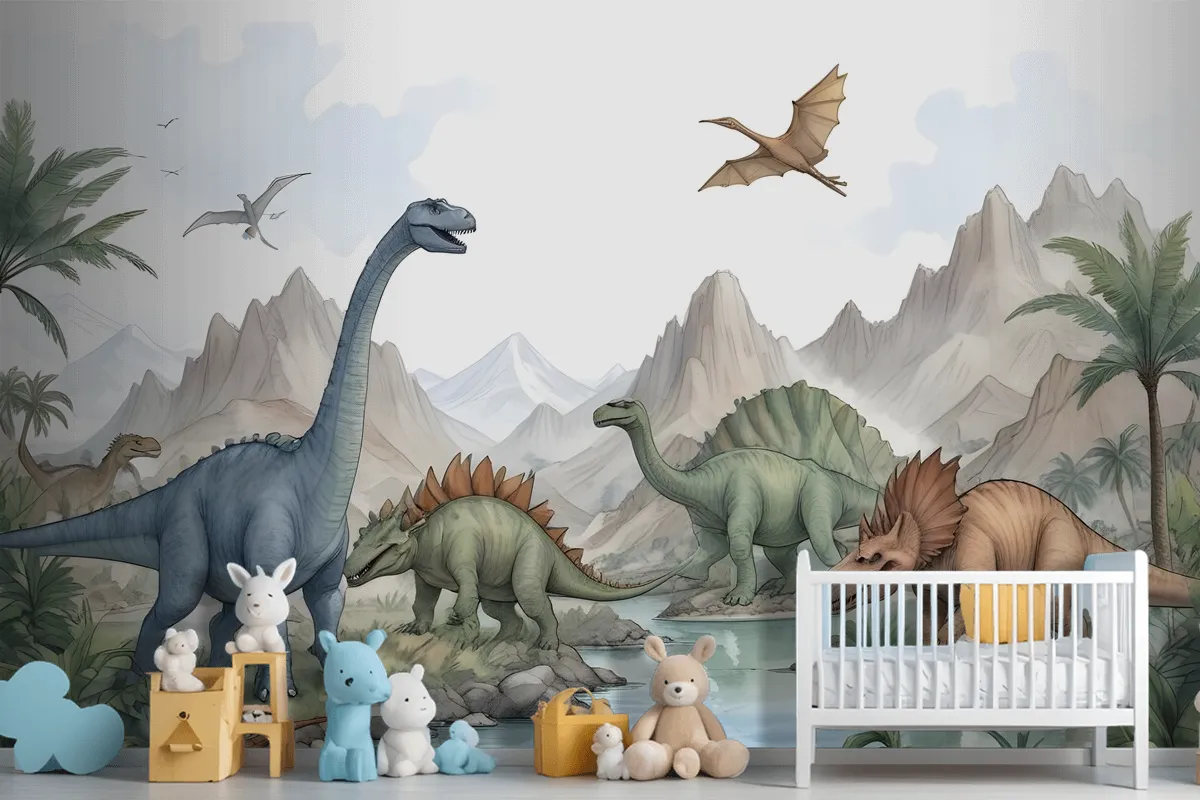 Fototapete Jurassic World Dinosaurier Für Kinder