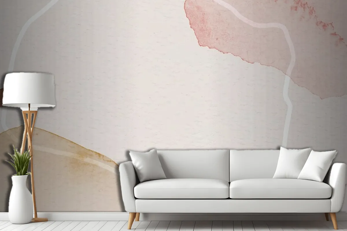 Fototapete Wohnzimmer Rosa Und Braun Aquarell Gemusterte Hintergrundvorlage