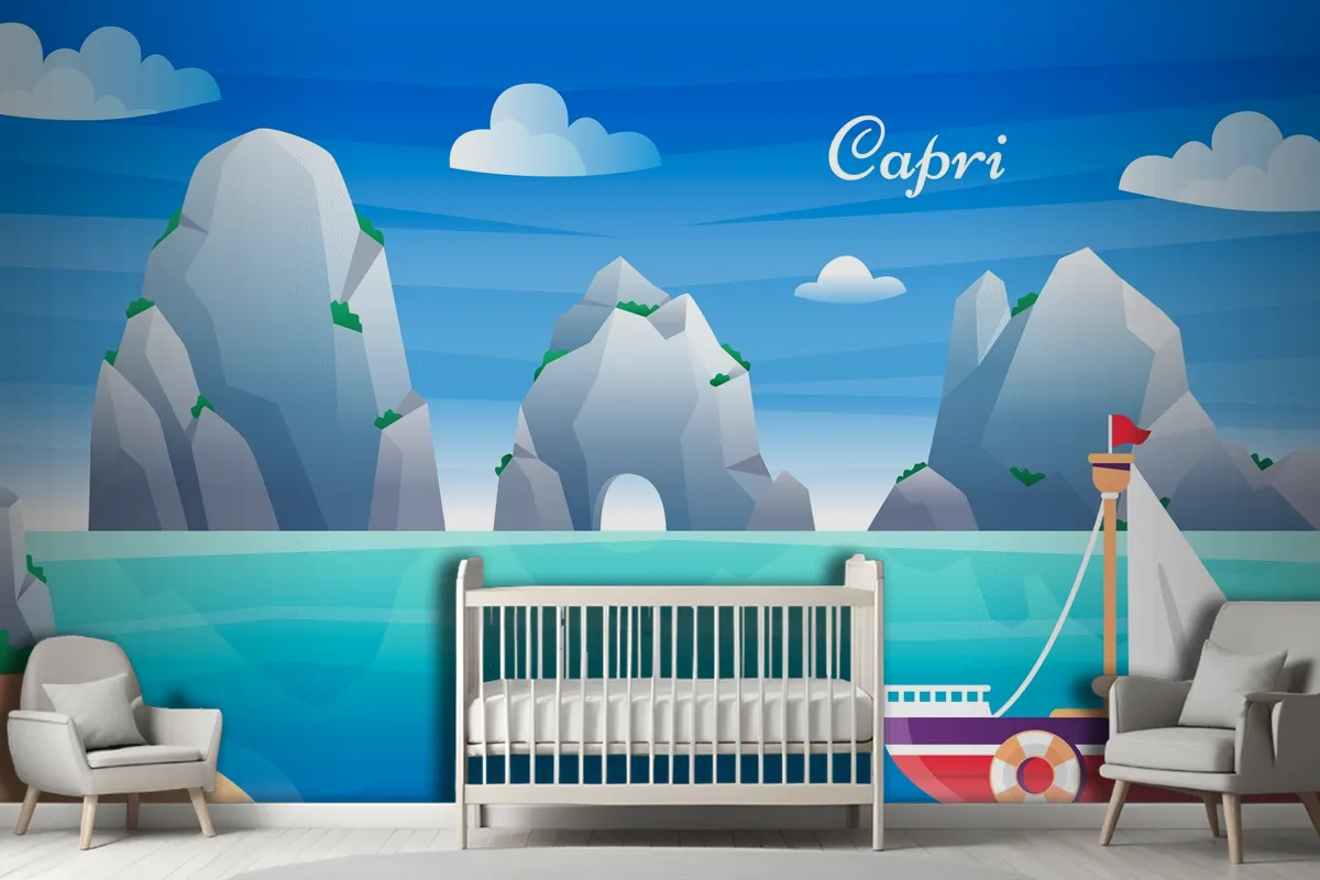 Fototapete Capri Mit Farbverlauf