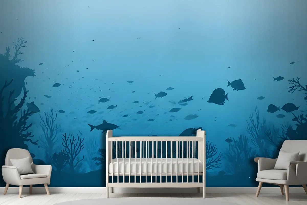 Fototapete Unterwasserwelt Und Fische Für Kinder