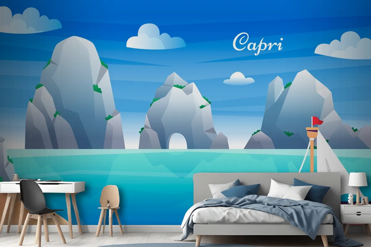 Fototapete Capri Mit Farbverlauf