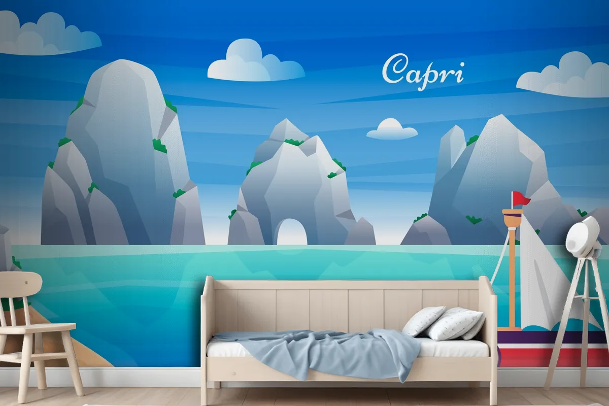 Fototapete Capri Mit Farbverlauf