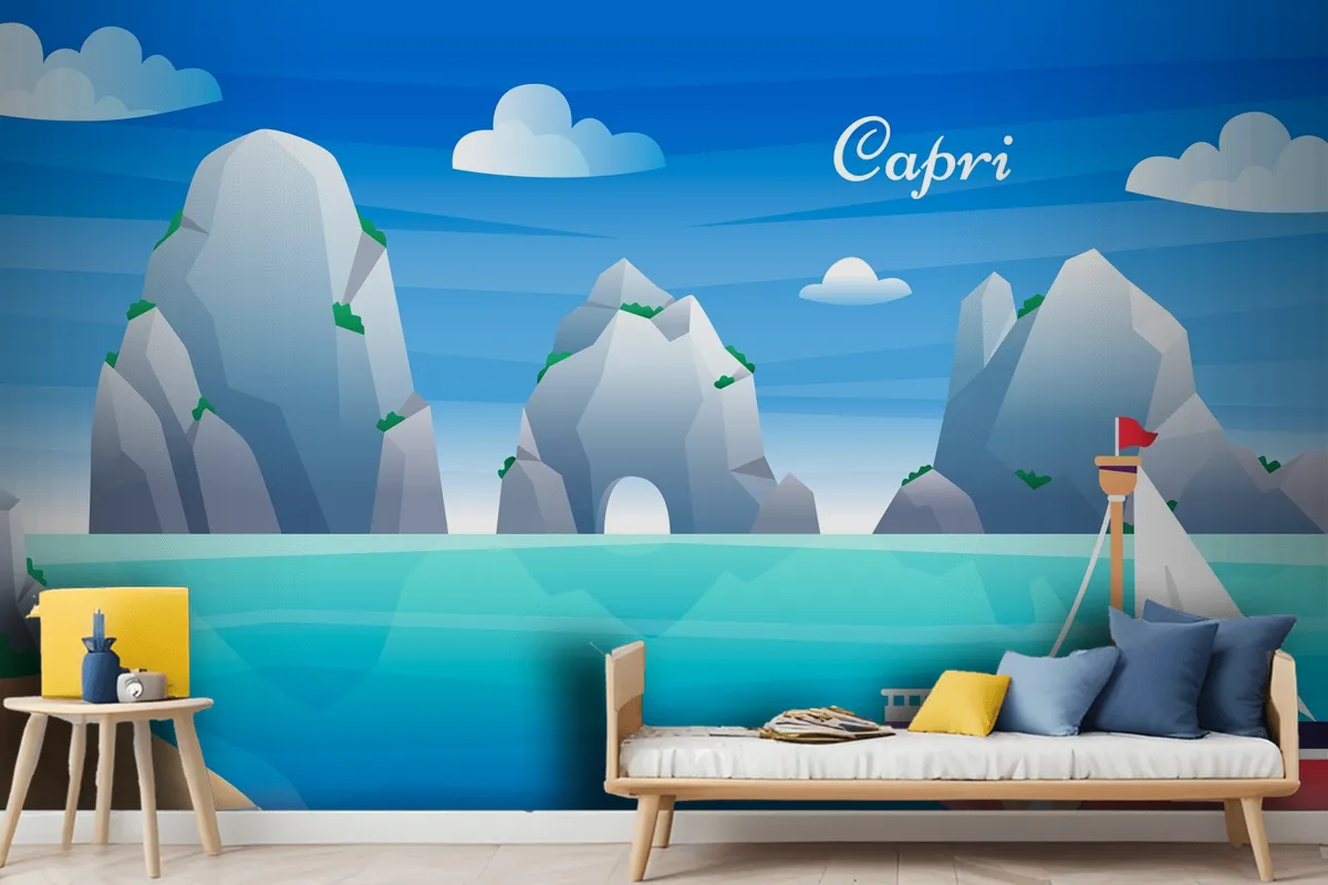 Fototapete Capri Mit Farbverlauf