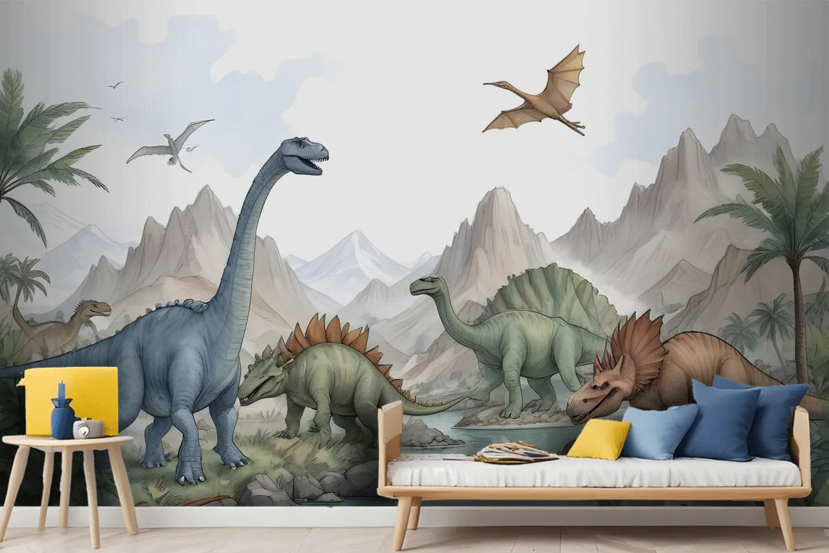 Fototapete Jurassic World Dinosaurier Für Kinder