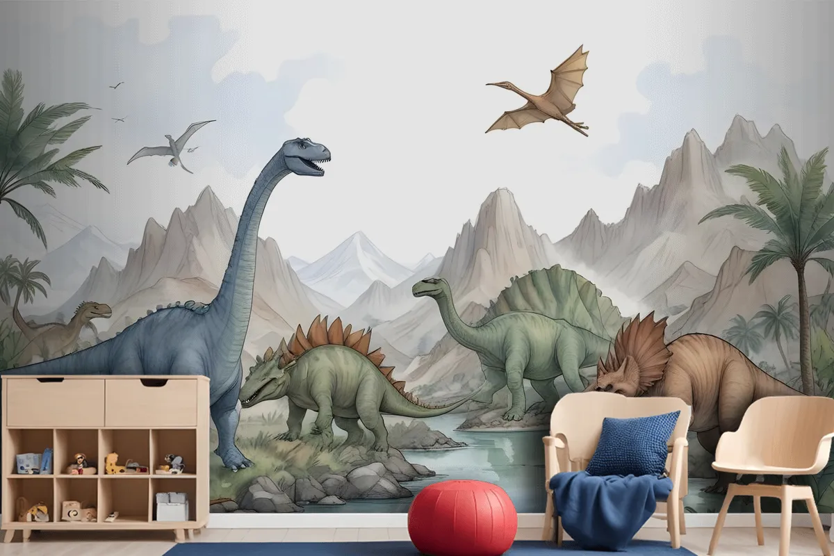 Fototapete Jurassic World Dinosaurier Für Kinder