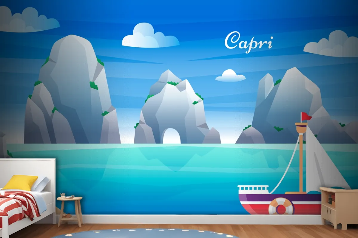 Fototapete Capri Mit Farbverlauf